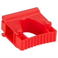 Hygieniskt Väggupphäng, gummibandshållare singelmodul, 82 mm, Röd