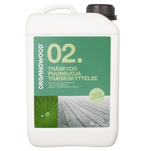 OrganoWood träskydd nr 2, 3 liter