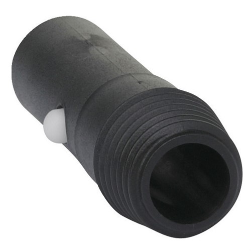 Adapter från click till gänga diam 26 mm 78 mm svart