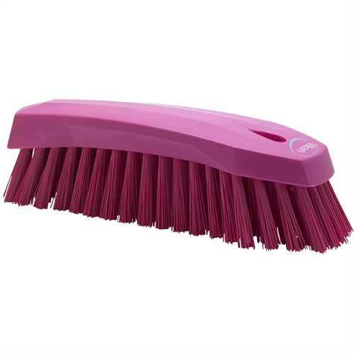 Vikan Handborste L, 200 mm hård rosa