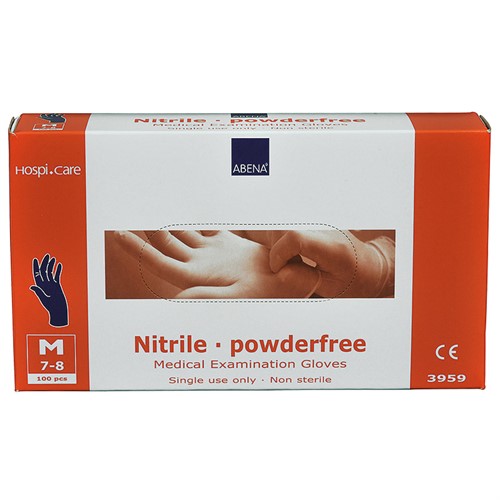 Nitrilhandske puderfri M