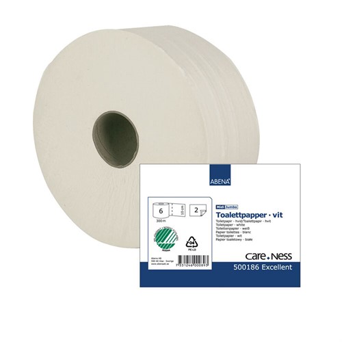 Toalettpapper Care-Ness Exc Jumbo 2-L Midi