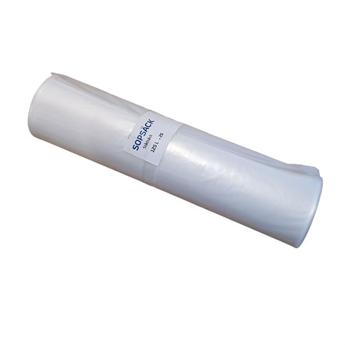 Plastsäck transparent 125 l,