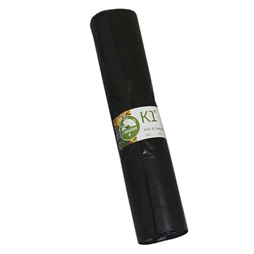 Sopsäck Svart Städ & Trädgård K1 70L 25/rle