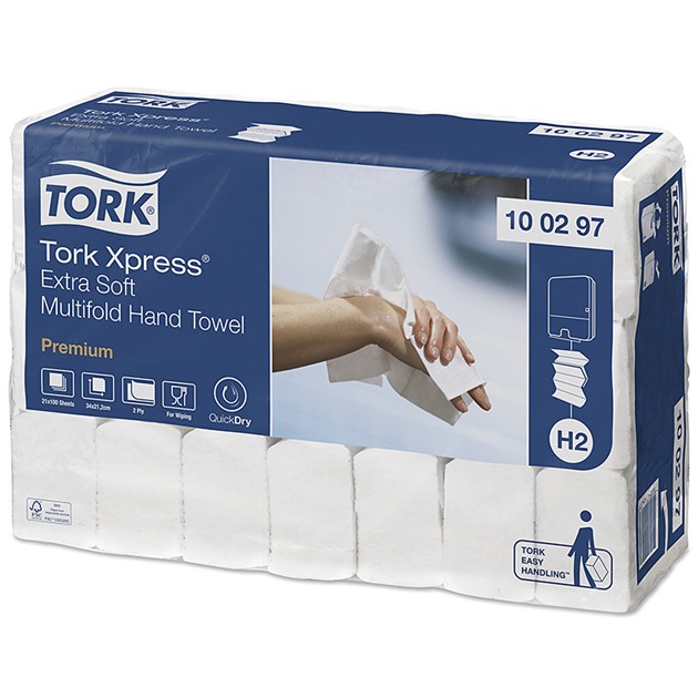 Tork H2 Premium Multifold handduk extra Mjuk