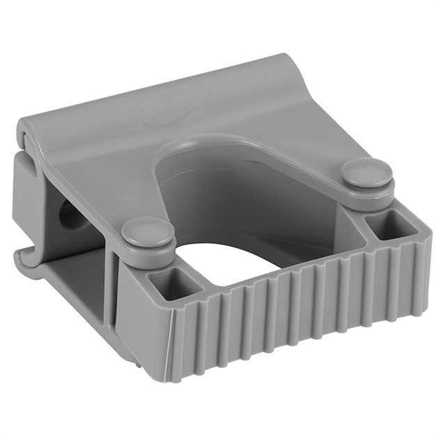 Hygieniskt Väggupphäng, gummibandshållare singelmodul, 82 mm, Grå