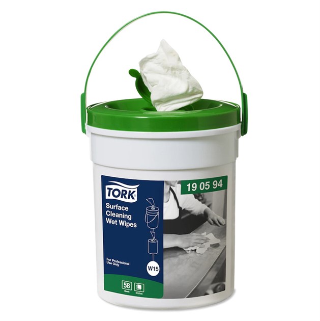 Våtduk Tork w15 58st/hink