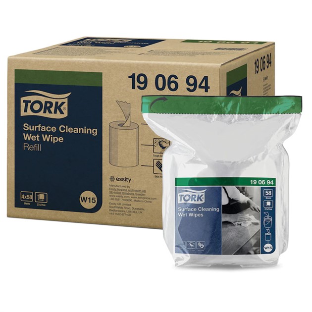 Våtduk Tork w15 refill 58st/fp