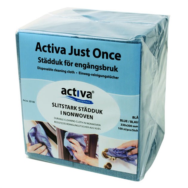 Activa just once städduk, blå
