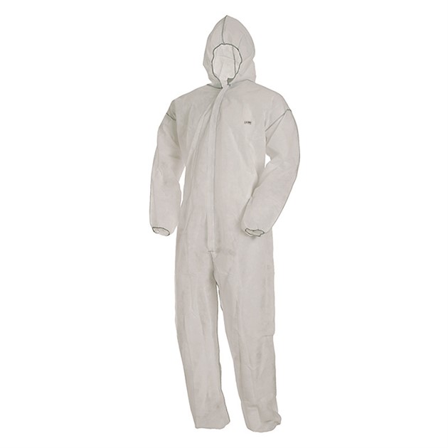 Korttidsoverall DC 10 vit XL