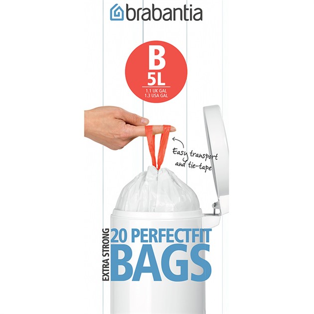 Brabantia avfallspåse 5 liter 20 st/rulle