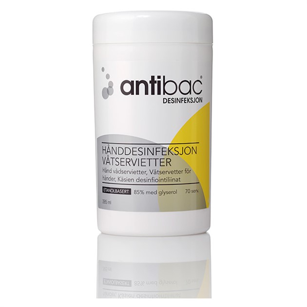 Antibac Handdes.servett burk 70-pack