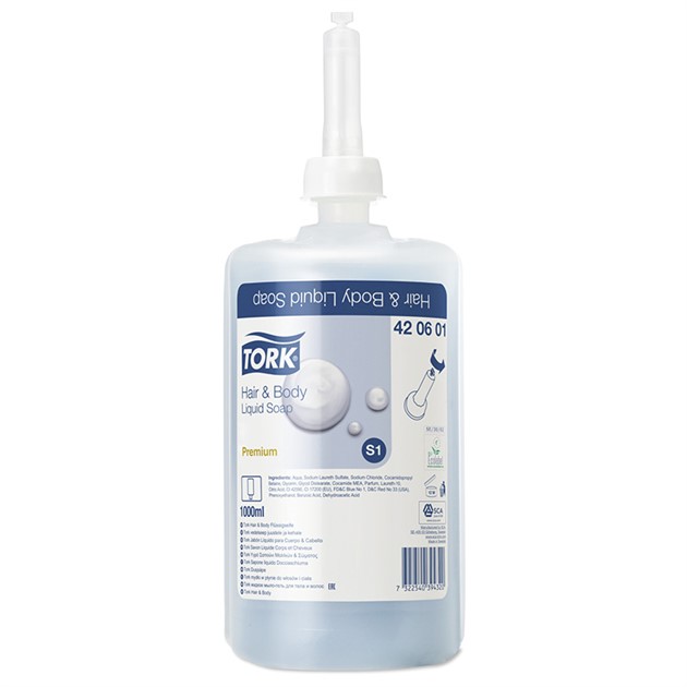 Tork Premium S1 Tvål hair & body 1 liter