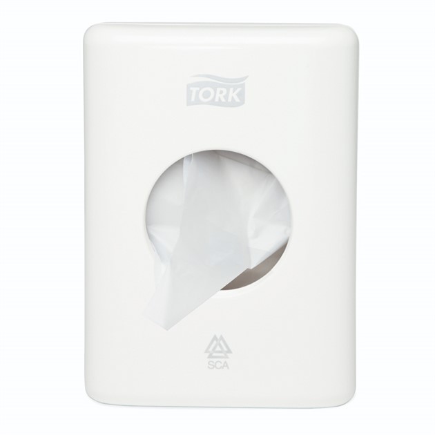 Dispenser Sanitetspåshållare Tork B5 vit