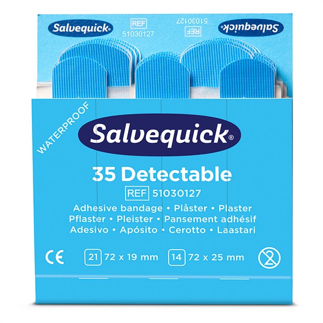 Plåster blue detactable, 6-pack