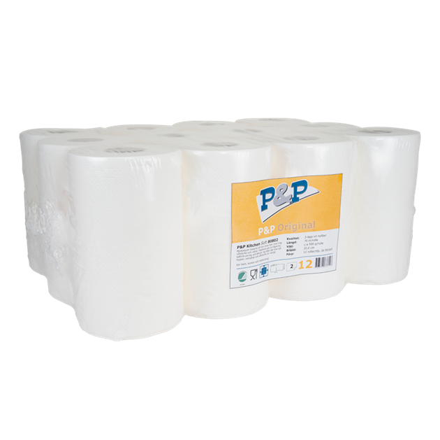 Hushållspapper P&P Soft 12/fp
