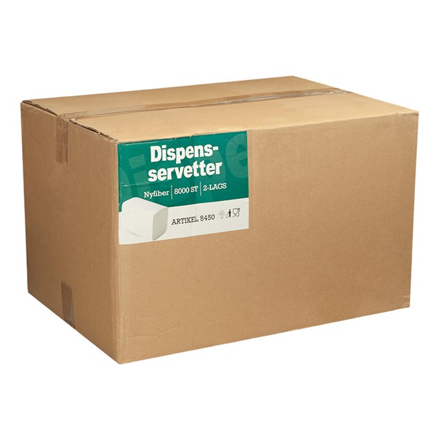 Servett till dispenser 8000 st/krt