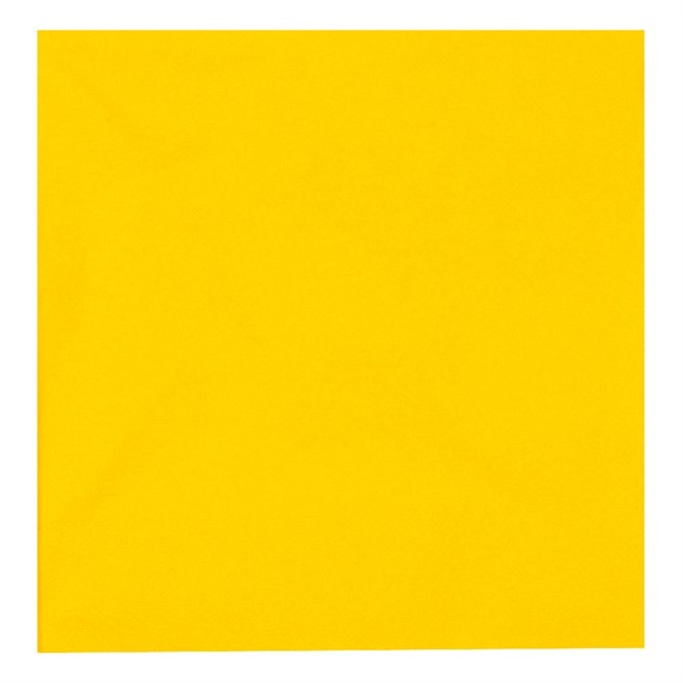 Lunchservett, 33 cm, 3-lag, br gul, 50st/förp